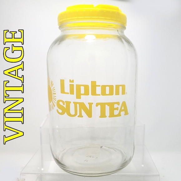 Vintage Kitchen 97s Lipton Sun Tea 1 Gallon Glass Jar With Lid Poshmark